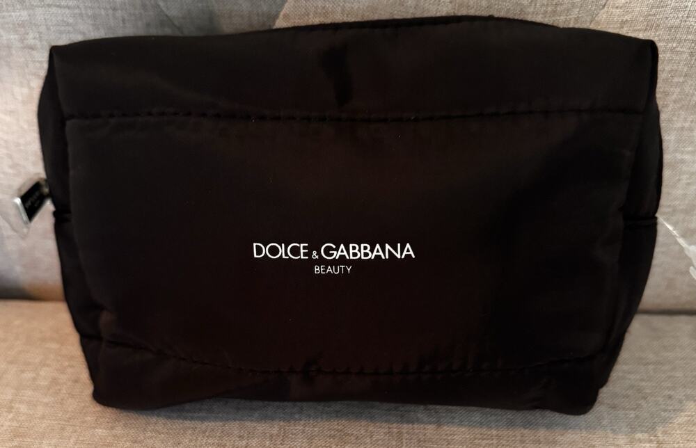 Dolce & Gabbana Beauty Black Travel Makeup Bag Black Cosmetic Pouch Toiletry